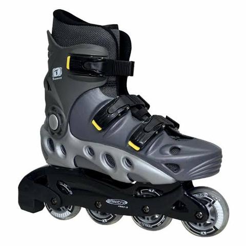 Patins spectro traxart in line 4 rodas cinza nº 7