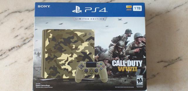 Ps4 Slim 1Tb edição limitada WW2 Camuflado