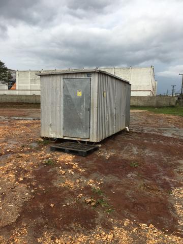 Container e banheiro móvel para sua obra