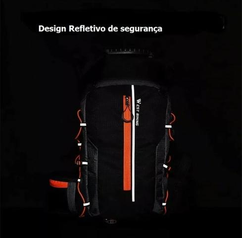 Mochila De Hidratação + Bolsa de Água 2 Litros - Foto 5