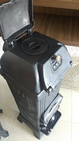 Lareira irlandesa tipo calefator ferro fundido decoração antigo - Foto 3