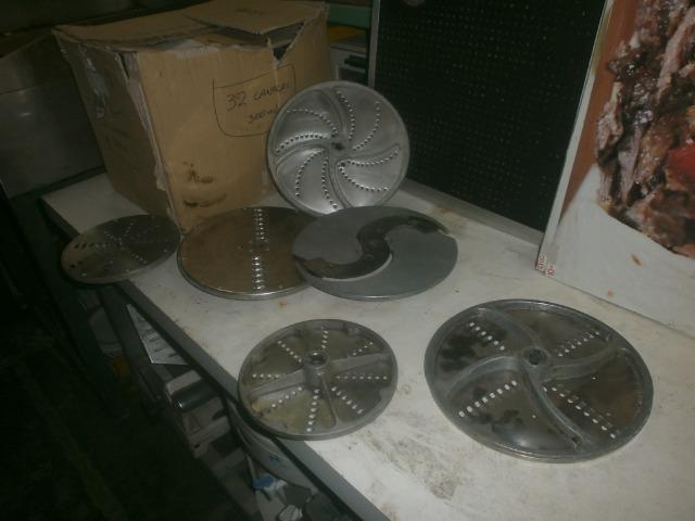 Disco de corte e de ralar para multiprocessador industrial