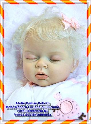 Bebe Reborn Luciana ou Luciano Kit Noah Feita a Mão Sob Encomenda