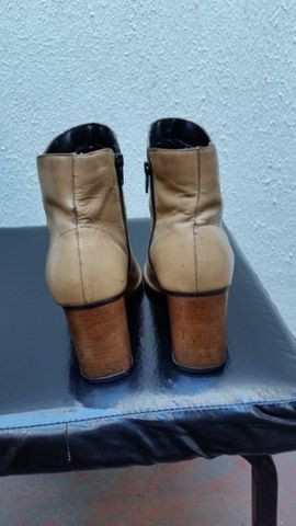 Bota Couro Ramarim Creme - Foto 5