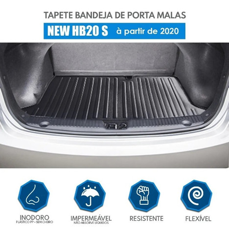 Tapete De Porta Tipo Bandeja - Hb20 Sedan ou Hatch 2020 - Ecotap - Foto 2