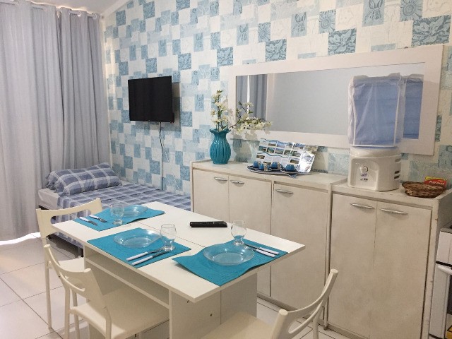 Flat beira-mar em condomínio na Praia Enseada dos Corais - Foto 8