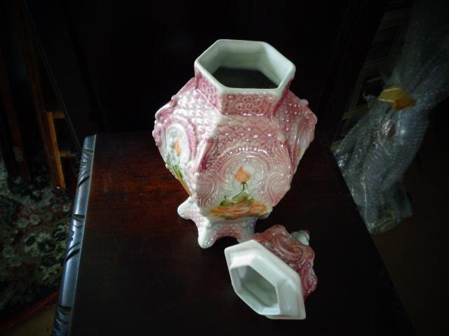 Porcelana antiga vaso potiche - Foto 5