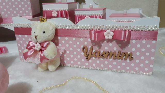 Kit Higiene Bebê Ursinha Princesa Baby - Foto 3