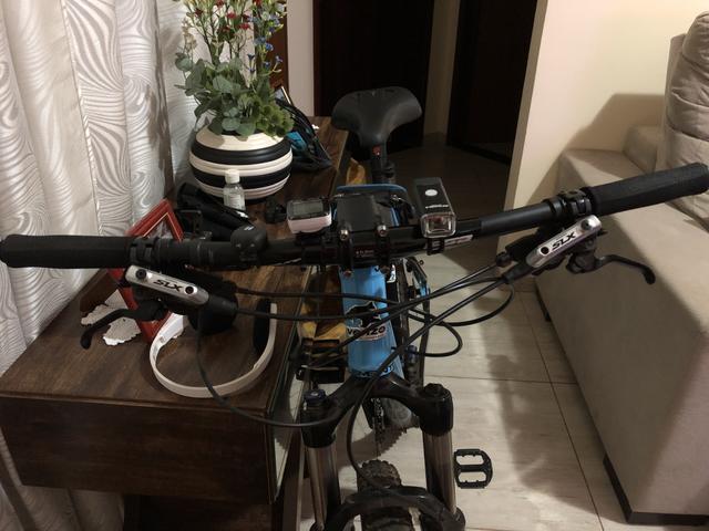 Bicicleta MB Deore XTS completo, quadro M, rock shox trava