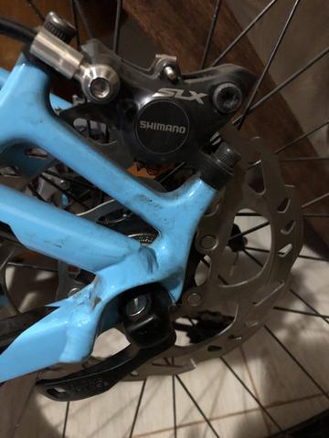 Bicicleta MB Deore XTS completo, quadro M, rock shox trava - Foto 6
