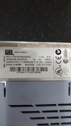 Inversor de frequência modelo CFW 10 0,25 cv 1,6 A - Foto 2