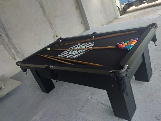 Mesa Charme Carlin | Mesa Preta | Tecido Preto | Figueirense | LJPK1099
