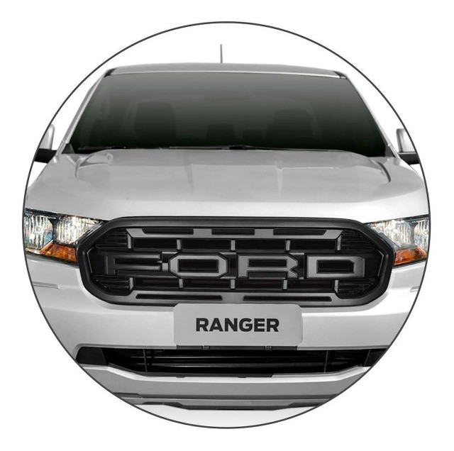 Grade Raptor Frontal Ford Ranger 2020 / 2021 - Moldura Preta - Foto 2