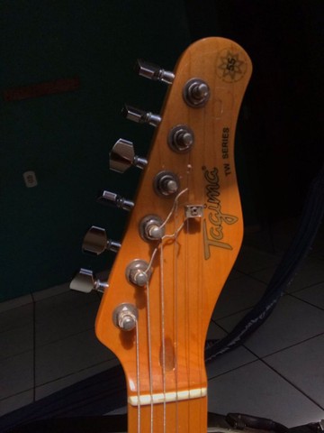 Oferta Guitarra Telecaster amarela - Foto 5