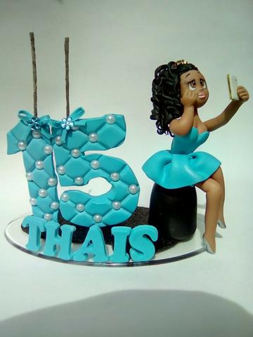 Velas 15 anos personalizados em biscuit