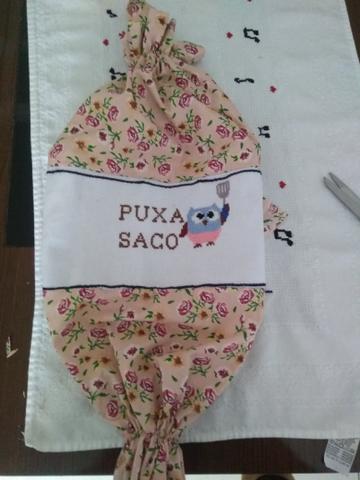 Puxa Saco ponto cruz