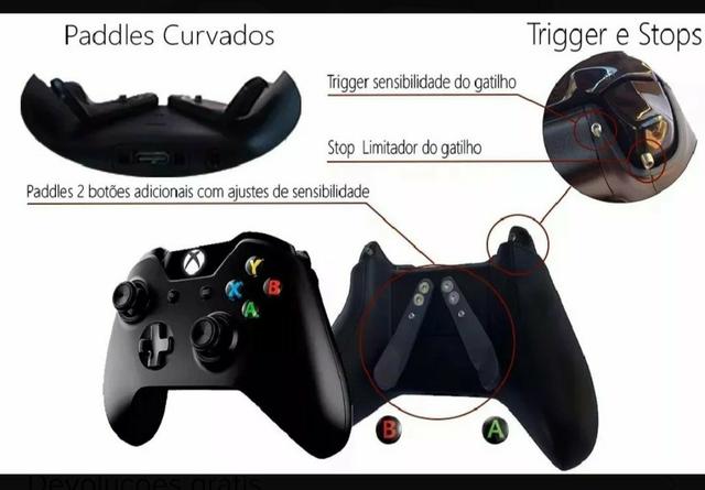 Xbox one x Ed especial Scorpion, controle competitivo, e bateria original! - Foto 2