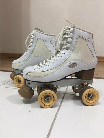 Patins RYE Profissional clássico Branco - Foto 2