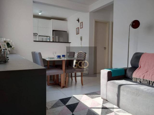 Ap0693 - apartamento semi-mobiliado, 02 dormitórios, 50m² à venda por r$ 175.000 - roçado - Foto 3