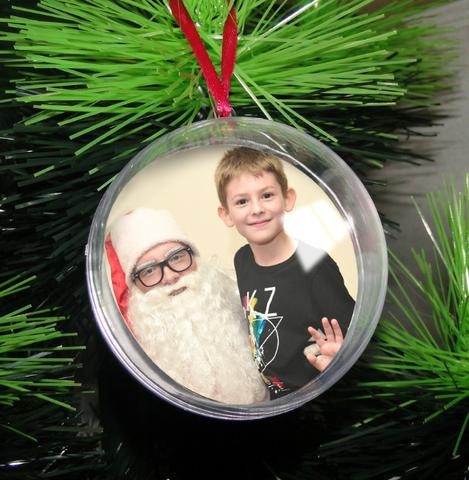 Kit 10 bolas de natal personalizadas com foto (6,5 cm de diâmetro)