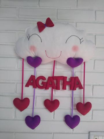 Enfeite de porta infantil Chuva de amor
