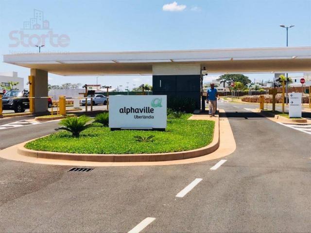 Terreno à venda, 483 m² por r$ 300.000,00 - granja marileusa - alphaville 1 - uberlândia/m