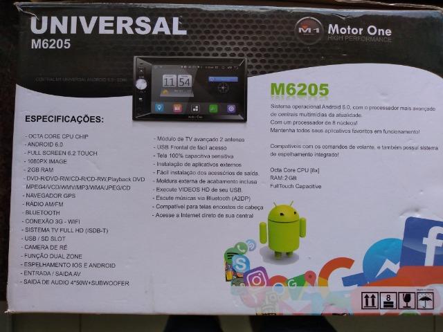 Central Multimidia M1 M-6205 (motor one) 2din, gps,tv Full Hd,android 6.0 - Foto 10