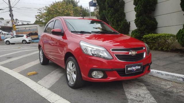 Chevrolet - Agile LTZ 1.4 Flex 2014 Vermelho Completo Super Novo Doc OK