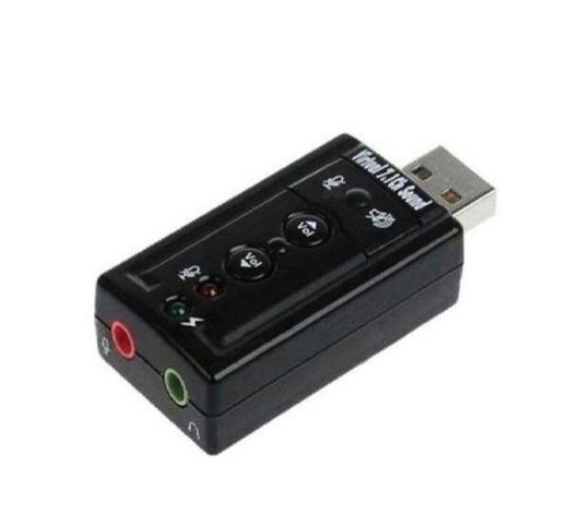 Adaptador de Som USB 7.1 Canais 2