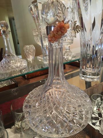 Garrafa de cristal com anel de uva - Foto 2