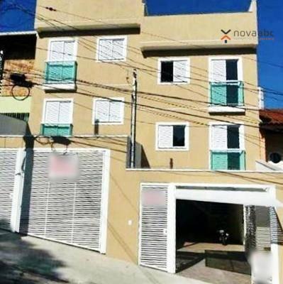 Apartamento com 2 dormitórios para alugar, 40 m² por R$ 1200/mês - Vila Floresta - Santo A - Foto 2