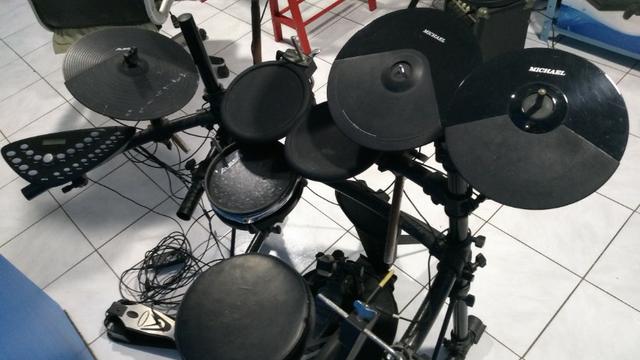 Bateria Eletrônica Michael Ddm-110 Usb 492 Timbres - Foto 5