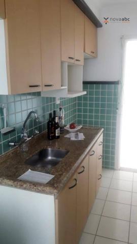 Apartamento com 2 dormitórios para alugar, 56 m² por R$ 1.200/mês - Utinga - Santo André/S - Foto 6