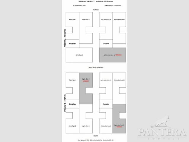 Apartamento à venda com 2 dormitórios em Santa maria, Santo andré cod:56256 - Foto 9