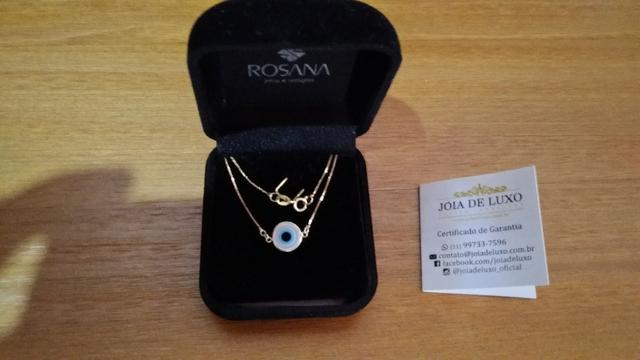 Pulseira Olho Grego Ouro 18