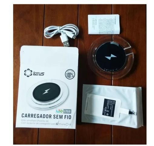 Carregador Wireless Sem Fio Lotus Universal
