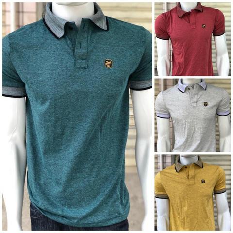Kit Camisetas Camisa Revenda Gola Polo Masculina Atacado R$ 15,00 - Foto 3