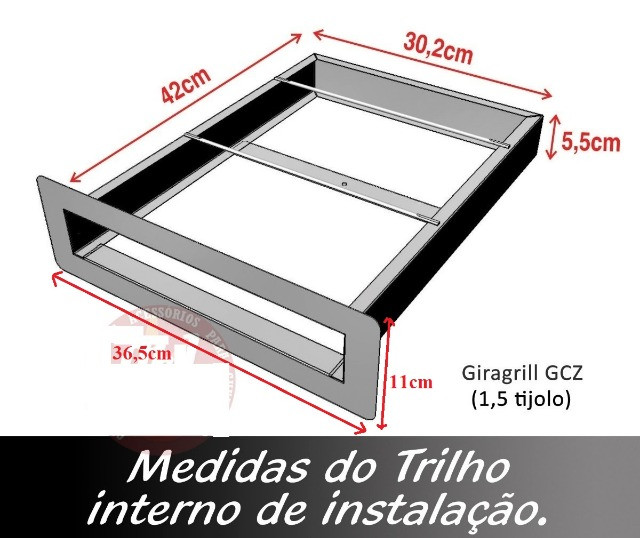 Gaveta Cinzeiro GCZ inox Giragrill - Foto 3