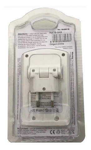 Carregador + 4 Pilhas Aa 4800mah Recarregável - Foto 2