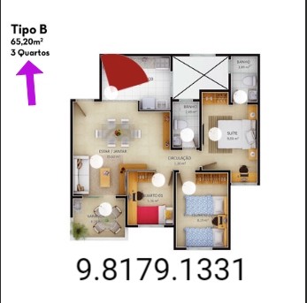 Apartamento no Villa Verona e Villa Veneza com 3 quartos 65,76m² - Foto 9