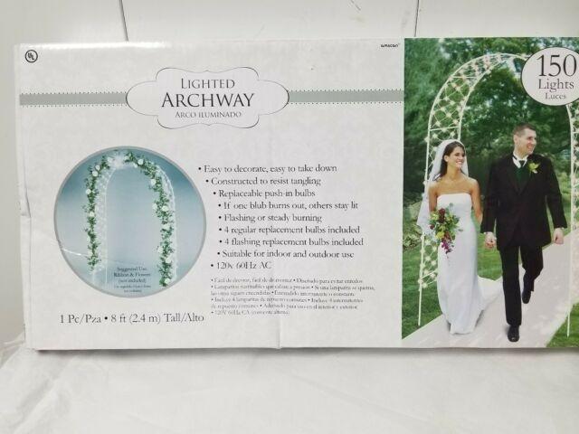 Arco Branco para Casamento com Luzes e 2.44 m de altura - Foto 2