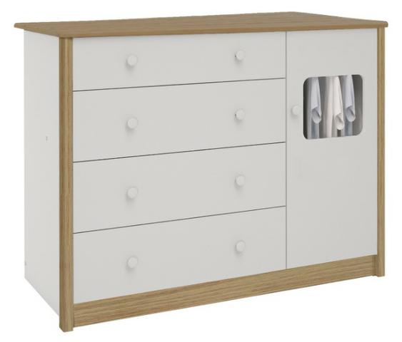 Frete Grátis* Cômoda Infantil 1 porta - Mila *NOVO - Foto 2