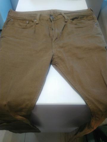 Calça Jeans Levis Levi's modelo 505 cor mostardaTam. 44 - Foto 3