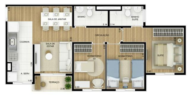 Apartamento 2 quartos pronto - Foto 13
