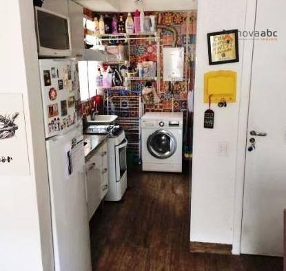 Apartamento com 2 dormitórios para alugar, 40 m² por R$ 850/mês - Vila Lutécia - Santo And - Foto 5