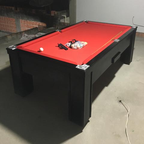 Mesa de sinuca com caçapas de alumínio nova - Foto 2