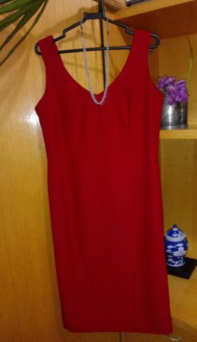 Novo! Vestido vermelho do atelier da Neimar Sinicio / Tamanho 38/40