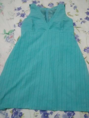 Vestido Azul com forro, TAM 42 - Foto 2