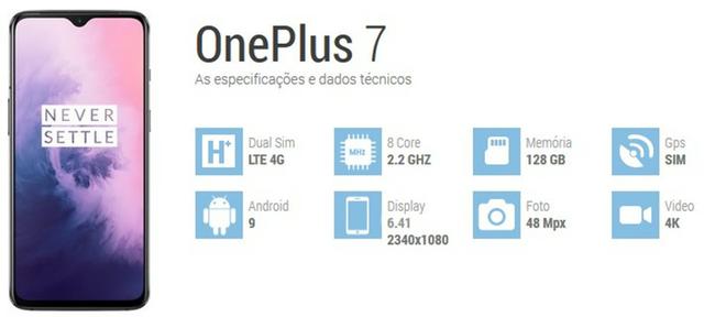 Oneplus 7 na caixa completo tudo original, 8 de ram e 256 rom - Só Venda - Foto 3