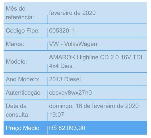 Amarok Trendline 16v TDi 4x4 Diesel - Foto 6